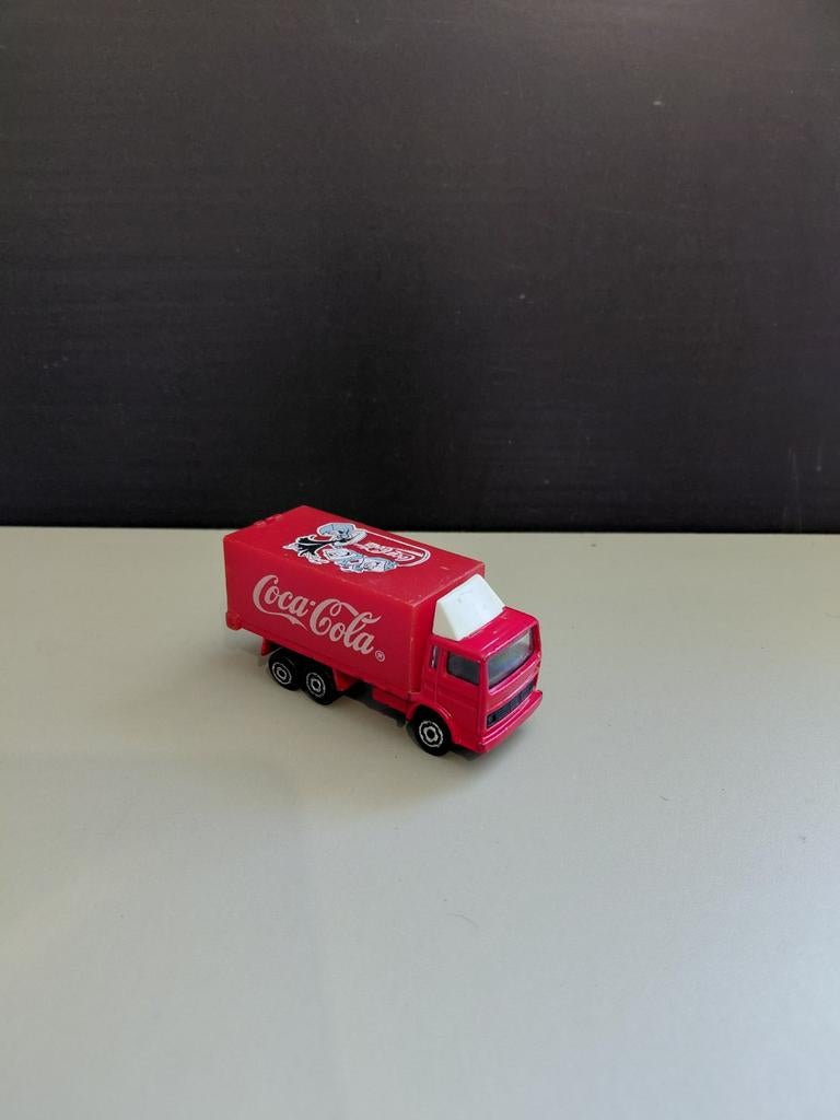 Majorette Coca-Cola Rode Bestelwagen Jaren '90, Ophalen of Verzenden, Gebruikt, Bus of Vrachtwagen