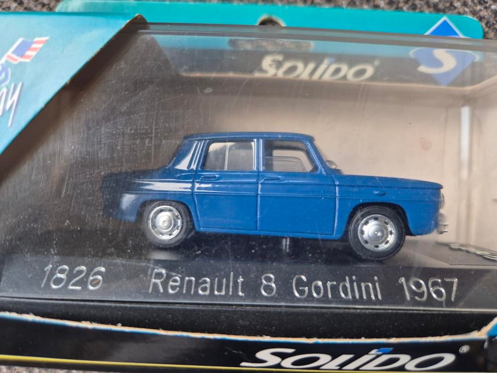 Solido Renault 8 Gordini 1967 blauw, Ophalen of Verzenden