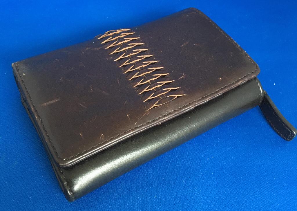 Hugo Boss donkerbruin leren dames portemonnee, Ophalen of Verzenden, Zo goed als nieuw, Bruin, Leer