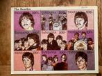 The Beatles 9 postzegels Tanzania puntgaaf, Postzegels en Munten, Ophalen of Verzenden, Postfris, Overige thema's