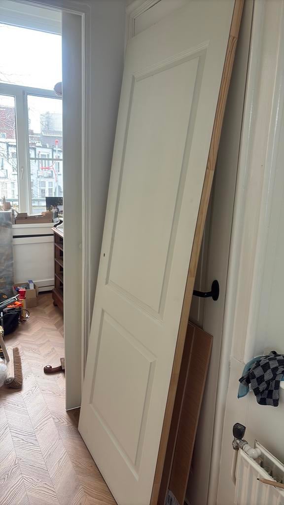 Pertura binnendeur, model 405, met slot mechanisme, Doe-het-zelf en Verbouw, Ophalen, Zo goed als nieuw, Binnendeur, 200 tot 215 cm