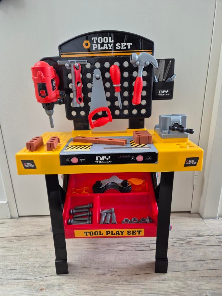 Speelgoed Werkbank met Accessoires, Ophalen, Gebruikt