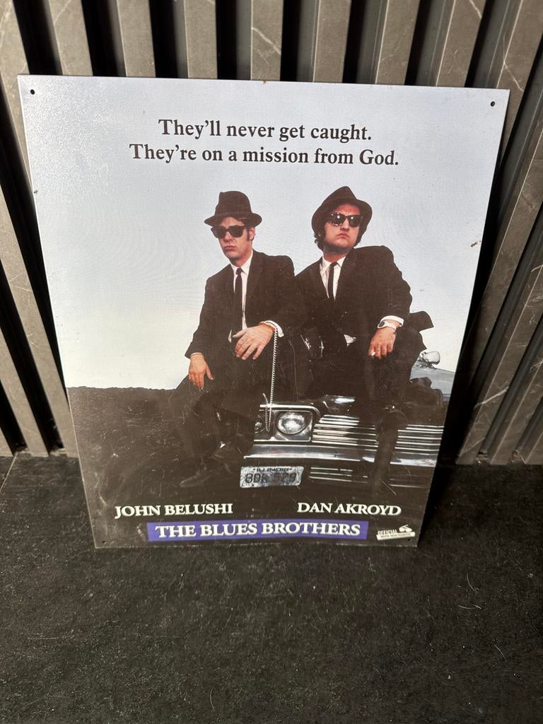 The Blues Brothers Metalen Plaat - Film Poster, Ophalen of Verzenden, Gebruikt, Film, Poster