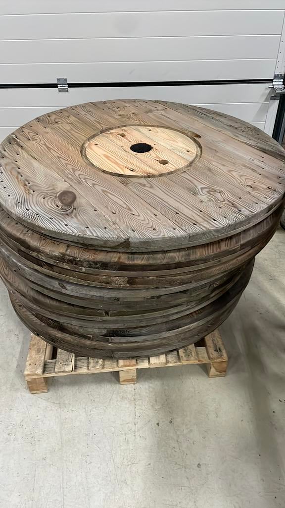 Tafel bladen oude hapel bladen, Tuin en Terras, Tuintafels, Ophalen of Verzenden, Zo goed als nieuw, Rechthoekig, Hout