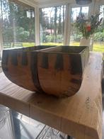 Oude chinese rijstemmer rijstbak met metalen details, Ophalen of Verzenden