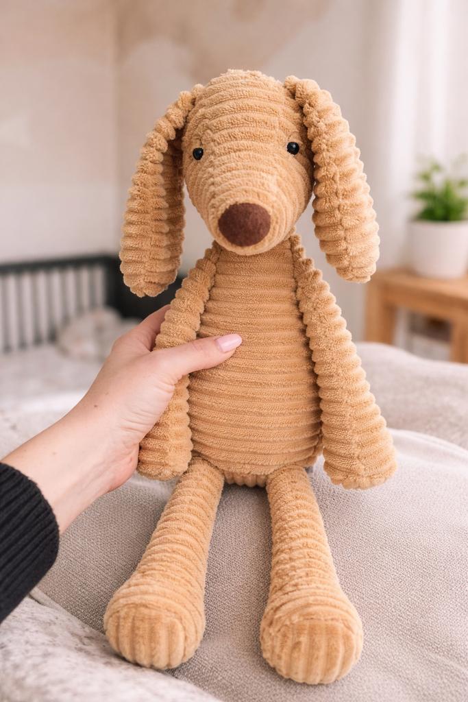 Jellycat Ribble Dog knuffel - NIEUW, Jellycat, Nieuw, Middelgroot (20 tot 80 cm), Beige