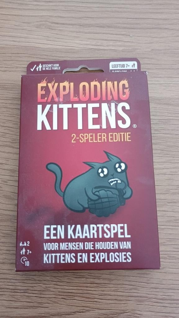 Exploding Kittens 2-speler editie, Een of twee spelers, Ophalen, Nieuw