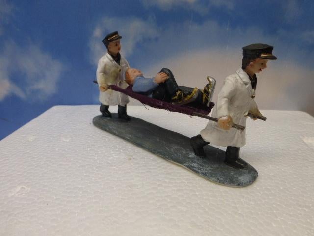 dickensville elfsteden gevallen schaatser kerstdorp figurine, Ophalen of Verzenden, Zo goed als nieuw