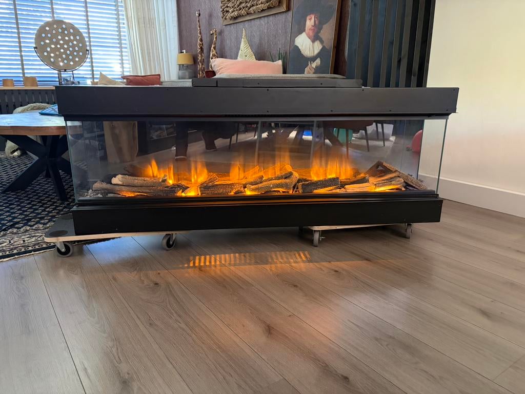 Element4 125cm elektrische inbouwhaard - sfeerhaard, Ophalen, Zo goed als nieuw, Inbouwhaard, Elektrische haard