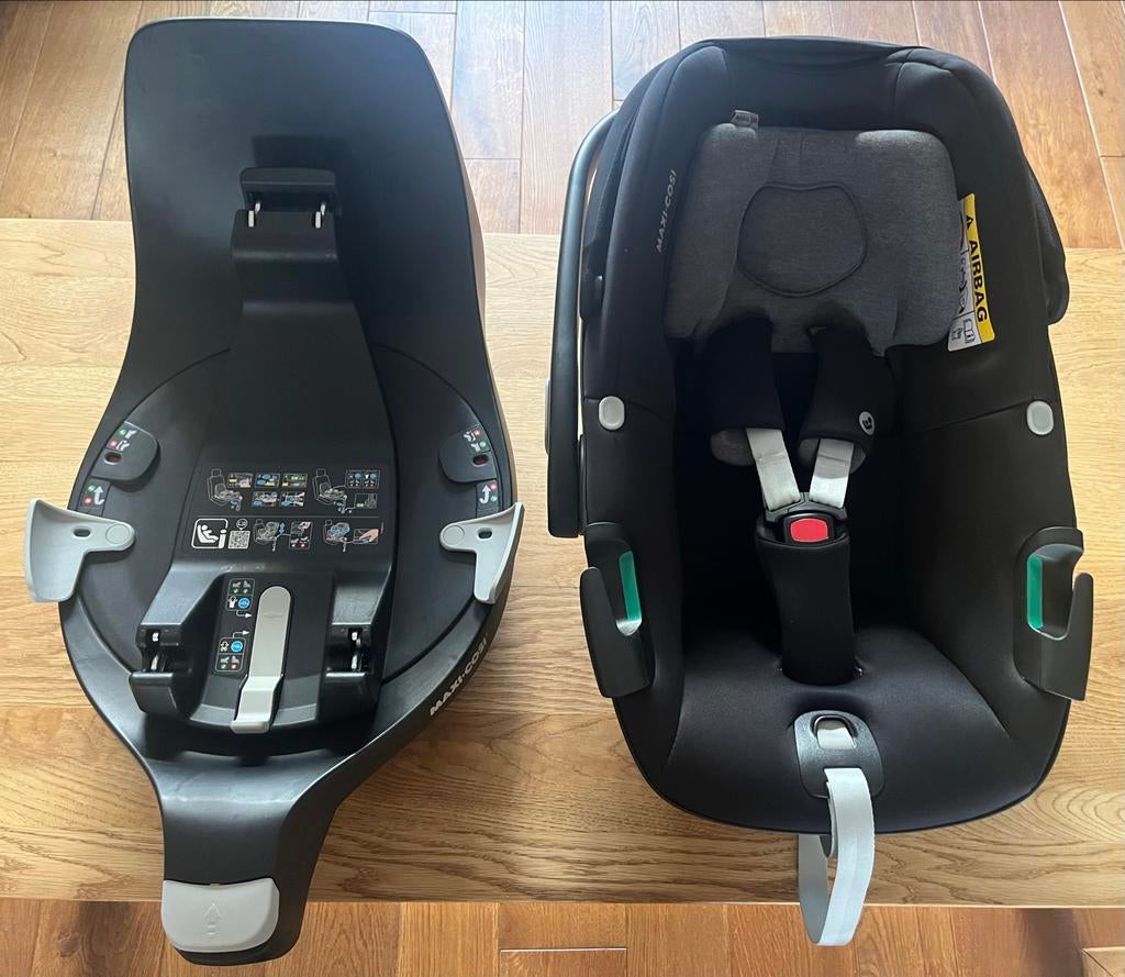 Maxi-Cosi Pebble 360 met FamilyFix 360 base, Kinderen en Baby's, Autostoeltjes, Ophalen, Zijbescherming, Zo goed als nieuw, Isofix