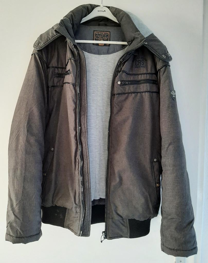Cars Jeans heren jas maat L, Kleding | Heren, Jassen | Winter, Ophalen, Maat 52/54 (L), Grijs, Cars Jeans