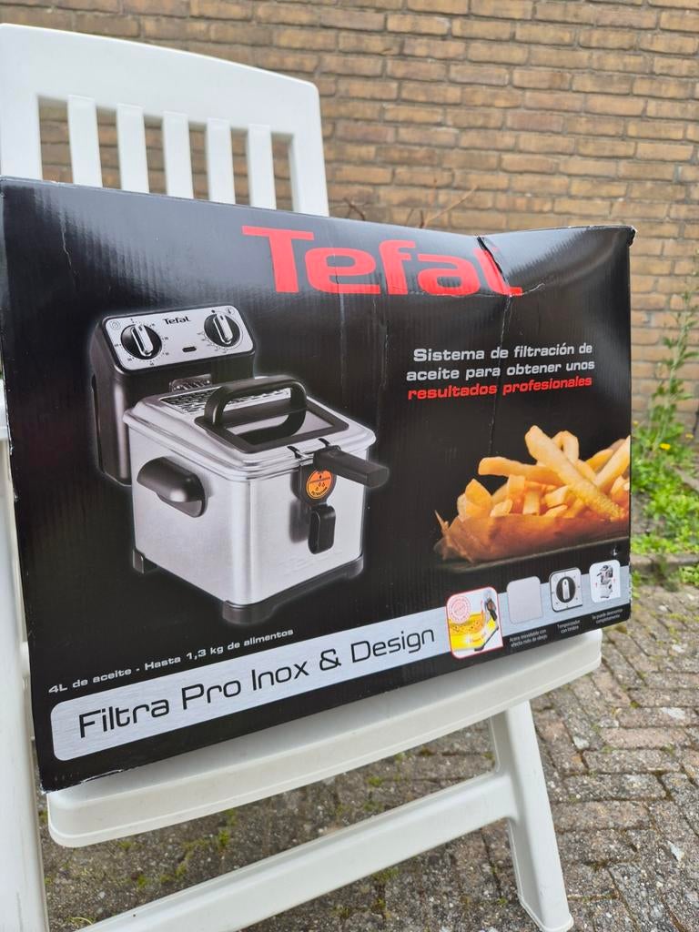 Tefal Filtra Pro Inox & Design friteuse, Ophalen of Verzenden, Zo goed als nieuw