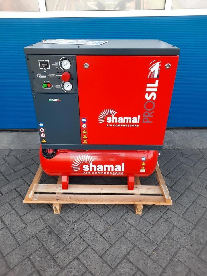 Shamal 3pk/100ltr 10Bar Silent Compressor 380V Made in ITALY, Doe-het-zelf en Verbouw, Compressors, Nieuw, Italië, Mobiel, Shamal