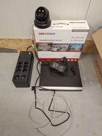 Hikvision DS-7608NXI-K2/8P recorder en 1 camera, Hikvision, Gebruikt, Niet ingevuld, Buitencamera