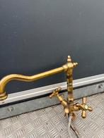 Koperen kraan voor warm en koud water, Ophalen of Verzenden, Minder dan 25 cm, Minder dan 50 cm, Minder dan 100 cm