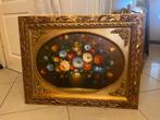 Olieverf groot bloemen schilderij, Ophalen of Verzenden