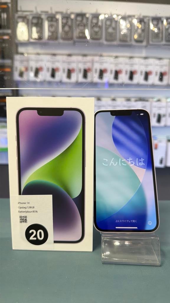 iPhone 14 128GB Purple (20), Apple, Paars, Ophalen of Verzenden, Apple