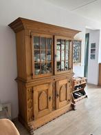 Antieke houten kast met glazen deuren, Ophalen