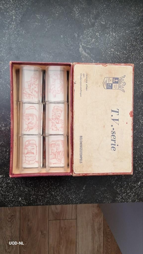 Oude schoolstempels beloning TV serie Swiebertje etc., Ophalen of Verzenden, Gebruikt