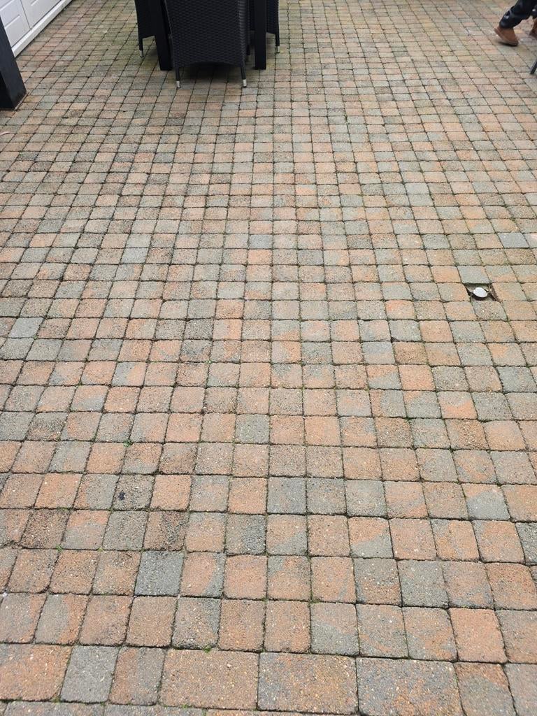 Bestrating Cobblestones 11x11 en 10x10 - ruim 36m2, Ophalen, Gebruikt, Klinkers, 10 m² of meer