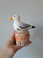 Meeuw op paal Peper en zoutstel, porselein 12x7x13cm, Ophalen of Verzenden, Zo goed als nieuw