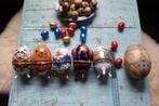 PORSELEINEN EIER DOOSJES FABERGE  TOTAAL 6 STUKS., Ophalen of Verzenden
