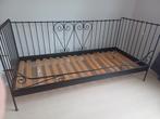 ikea bed metaal 90x 200 zwart, Ophalen, Gebruikt, 90 cm, Eenpersoons