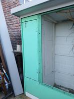 Vogelhok met turquoisine en bourk parkiet, Ophalen, Hout, Vogelkooi