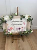 Welkomstbord op ezel voor bruiloft, Ophalen, Gebruikt