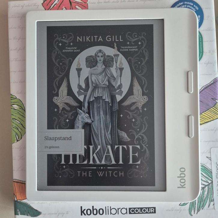 Kobo Libra Colour e-reader + Kobo Stylus 2, Computers en Software, E-readers, Zo goed als nieuw, Ophalen of Verzenden