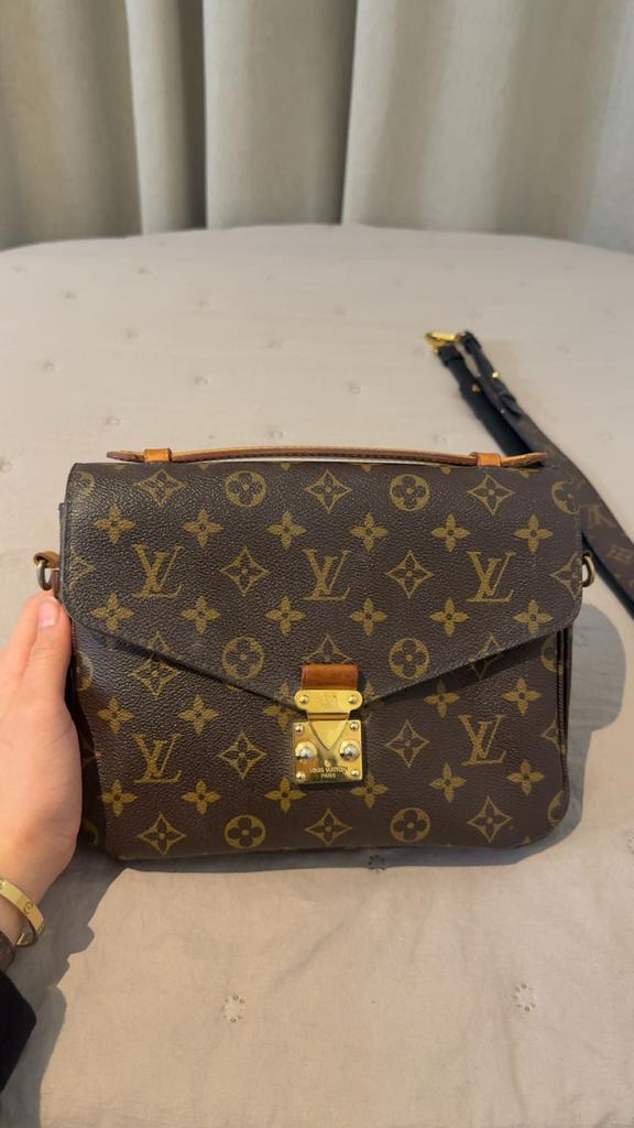Louis Vuitton Monogram Tas met Extra Riem, Ophalen of Verzenden, Zo goed als nieuw, Bruin, Handtas