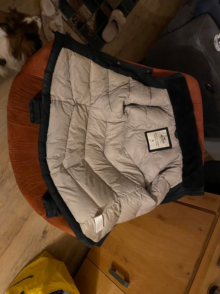 Mooie hollister jas zwart, Kleding | Dames, Jassen | Winter, Ophalen, Zo goed als nieuw, Maat 38/40 (M), Zwart