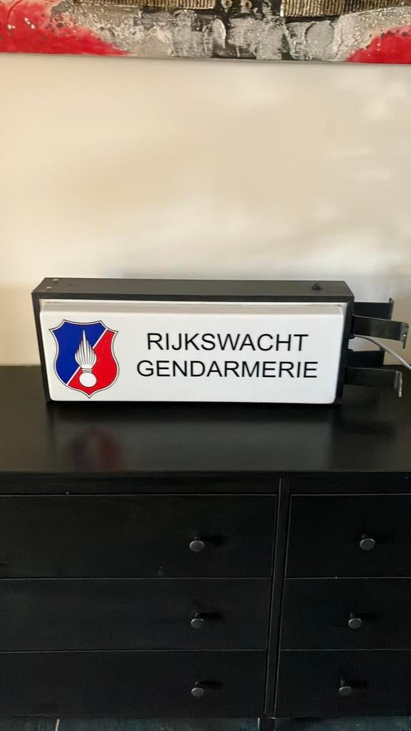 Lichtbak rijkwacht, Ophalen of Verzenden, Lichtbak of (neon) lamp