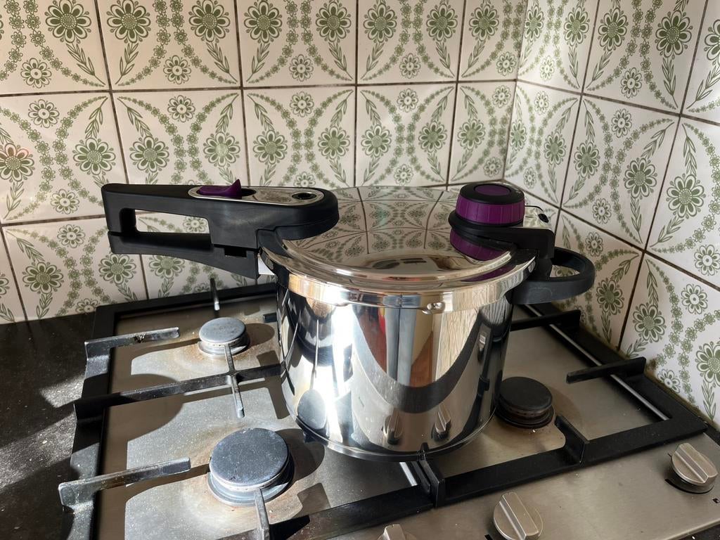 GSW snelkookpan 6L, Huis en Inrichting, Keuken | Potten en Pannen, Ophalen, Zo goed als nieuw, Rvs, Kookpan of Snelkookpan