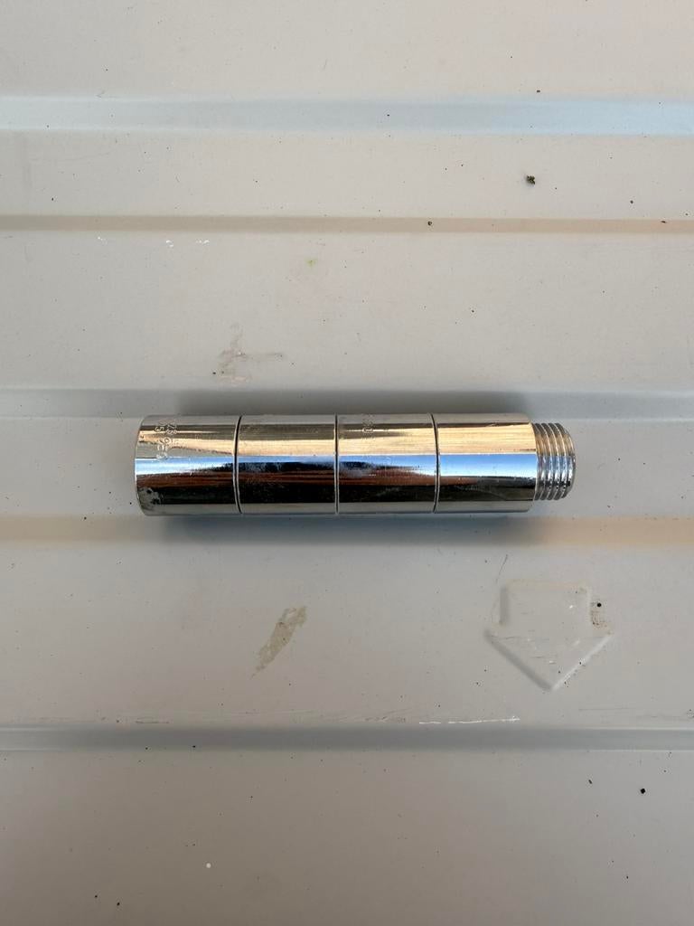 4x chroom verlengbus 1/2” - 25mm, Doe-het-zelf en Verbouw, Geisers en Boilers, Nieuw, Minder dan 3 jaar oud, Minder dan 20 liter