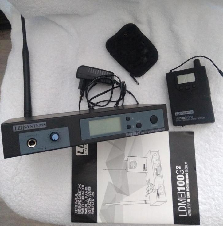 LD Systems MEI 100 G2 Draadloos In-Ear Monitor Systeem, Muziek en Instrumenten, Microfoons, Zo goed als nieuw, Overige typen, Draadloos
