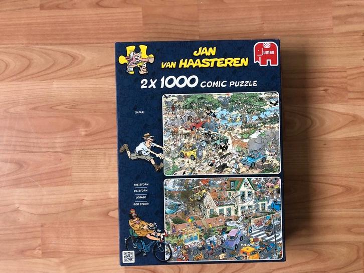 Safari/de Storm Jan van Haasteren, Hobby en Vrije tijd, Denksport en Puzzels, Zo goed als nieuw, Legpuzzel, 500 t/m 1500 stukjes