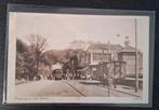 Arum, Dorpsingang met Station. Trein, Ophalen of Verzenden, 1920 tot 1940, Gelopen, Friesland