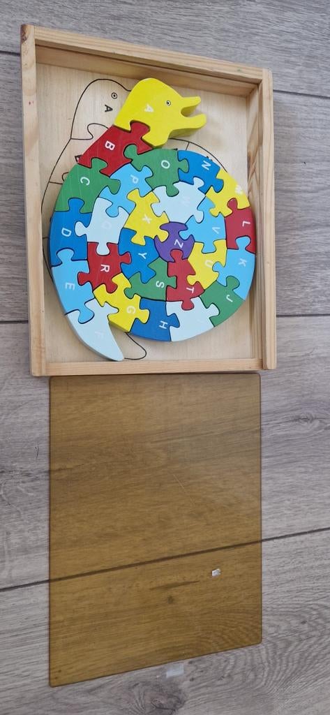 Houten alfabet puzzel slang voor kinderen, Ophalen of Verzenden