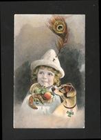 Prachtige ansicht jonge dame hond  D10-11, Verzenden, Voor 1920, Gelopen, Overige thema's