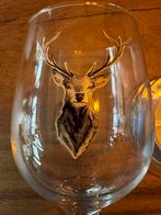 4 wijn glazen hert nieuw clair en eef jacht wild, Ophalen, Zo goed als nieuw, Overige typen