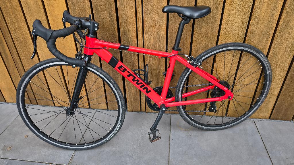 Kinder wielrenfiets 36cm, Fietsen en Brommers, Fietsen | Racefietsen, Minder dan 10 versnellingen, Gebruikt, Heren, Aluminium