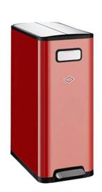 Wesco Dubbele Prullenbak 2x20L, Ophalen, Met pedaal, 40 liter of meer, Zo goed als nieuw