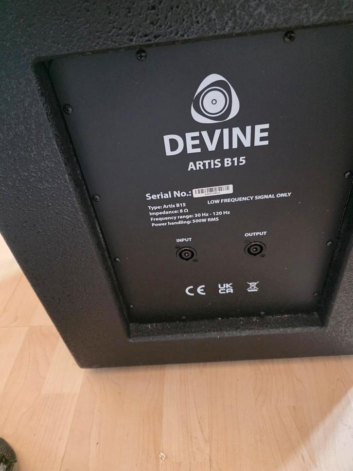 Devine Artis B15 Passieve Subwoofer, Audio, Tv en Foto, Luidsprekers, Ophalen of Verzenden