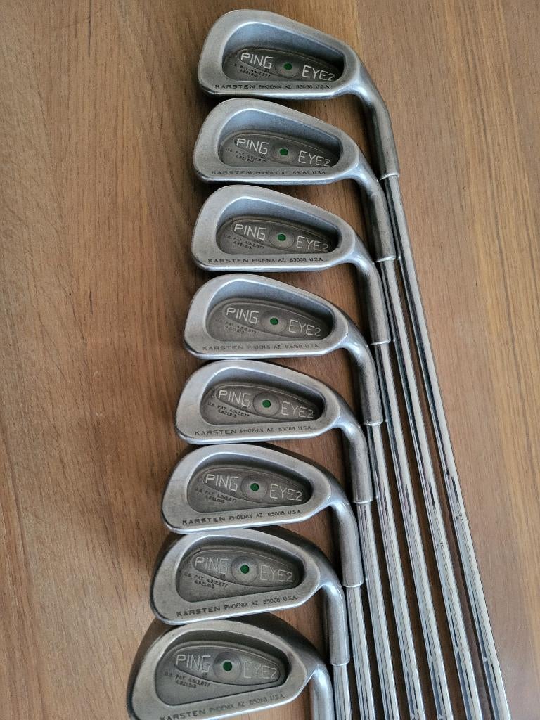Volledige set ijzers ping eye green dot, Sport en Fitness, Golf, Ophalen, Gebruikt, Set, Ping