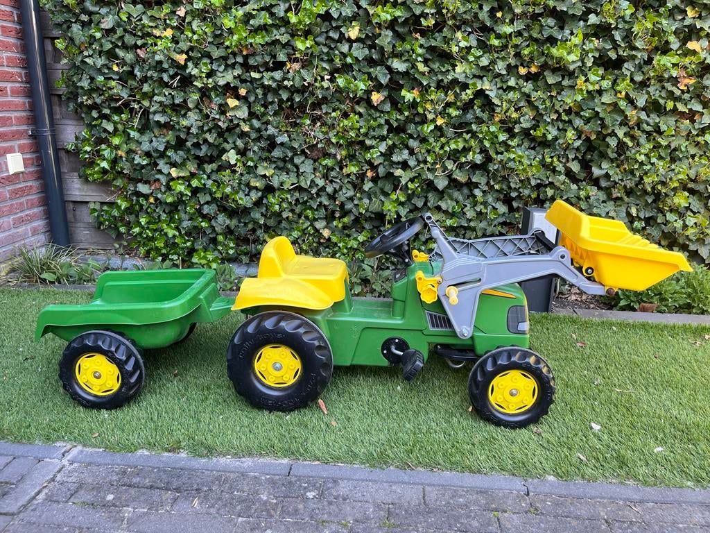 Rolly Roys traptractor met frontlader en aanhanger, Ophalen, Gebruikt