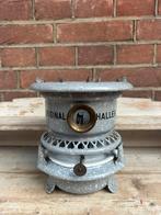 Petroleumstel / oliestel 1 pits grijs gespikkeld emaille, Ophalen of Verzenden