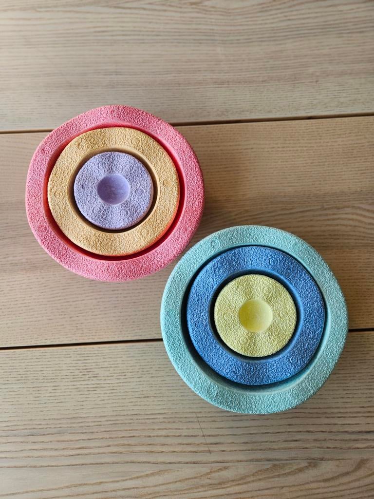 Stapelstein Inside Pastel - Gebruikt, in goede staat, Kinderen en Baby's, Speelgoed | Bouwstenen, Ophalen, Gebruikt, Overige merken