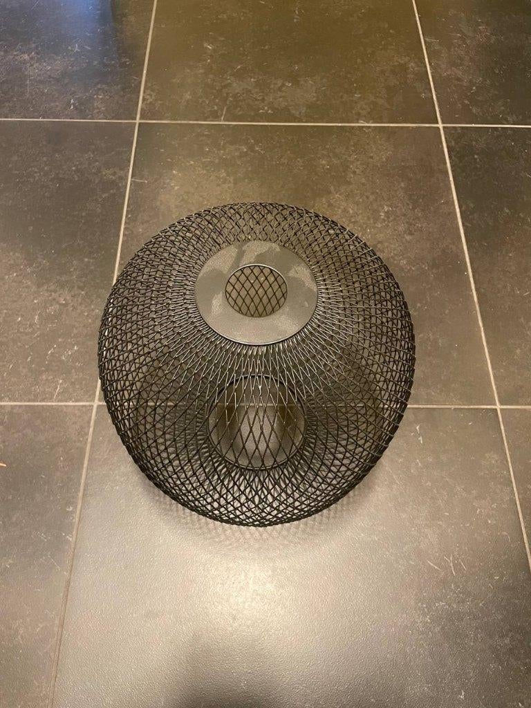 IKEA lampenkap zwart metaal Ø35 cm – industrieel design, Ophalen, Zo goed als nieuw, Metaal, Minder dan 50 cm