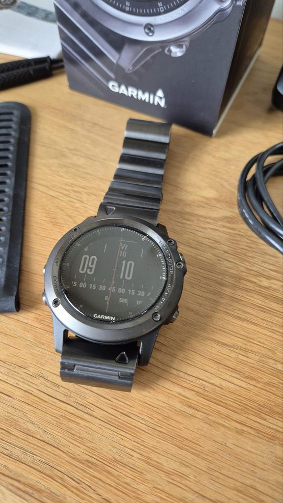 Garmin Fenix 3 Sapphire Edition - Multisport GPS Horloge, Zwart, Ophalen of Verzenden, Waterdicht, Android